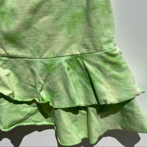 Green Dog | Y2K Vintage Tie Dye Ruffles Mini Skirt - Picture 5 of 7
